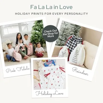 Gather & Knot Reusable Christmas Gift Bags Set