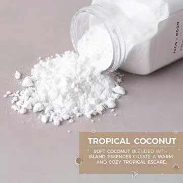 JOON X MOON Bubbling Bath Fizz, (Coconut, 1 Pack), Soothing Bath Soak for Relaxation & Hydrated Skin, Shea Butter, Coconut Oil and Vitamin E for a Nourishing Bubble Bath, 9 oz