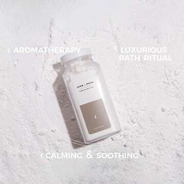 JOON X MOON Bubbling Bath Fizz, (Coconut, 1 Pack), Soothing Bath Soak for Relaxation & Hydrated Skin, Shea Butter, Coconut Oil and Vitamin E for a Nourishing Bubble Bath, 9 oz