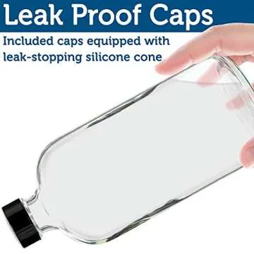 Sally’s Refillable Clear Glass Spray Bottles 6 Pack