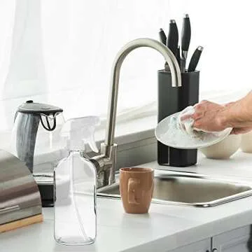 Sally’s Refillable Clear Glass Spray Bottles 6 Pack