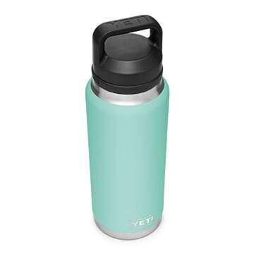 YETI Rambler 36 oz Bottle, Vacuum Insulated, Stainless Steel with Chug Cap, Seafoam