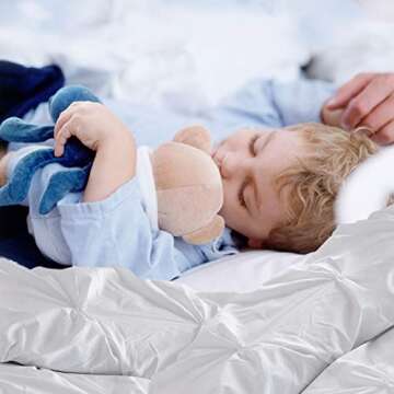 Vailge Pinch Pleated Duvet Cover Set - Luxurious Microfiber