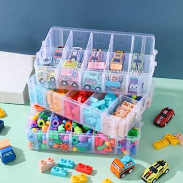 Arranpace Stackable Craft Storage Box 30 Compartment
