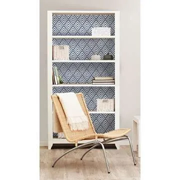 NuWallpaper Arrowhead Deep Peel & Stick Wallpaper in Blue