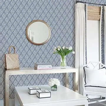 NuWallpaper Arrowhead Deep Peel & Stick Wallpaper in Blue