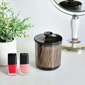 Youngever Black Apothecary Jars - Stylish Organization Made Easy