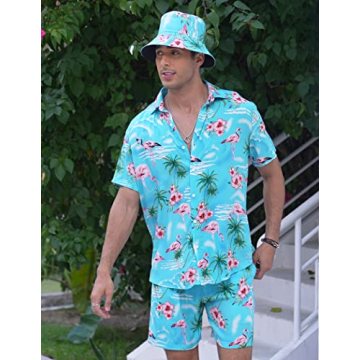 Stylish Hawaiian Shirt and Shorts Set for Men