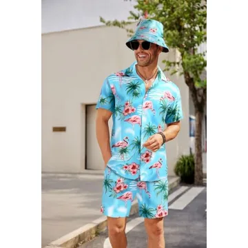 Stylish Hawaiian Shirt and Shorts Set for Men