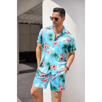 Stylish Hawaiian Shirt and Shorts Set for Men