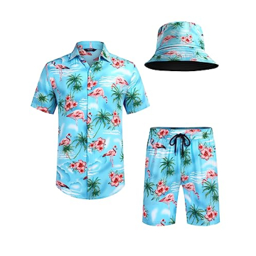 Stylish Hawaiian Shirt and Shorts Set for Men
