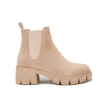 Stylish Fttpdeaus Women's Chunky Platform Ankle Boots
