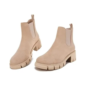 Stylish Fttpdeaus Women's Chunky Platform Ankle Boots