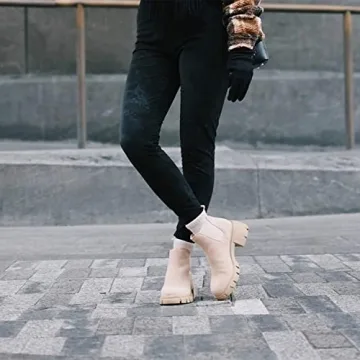 Stylish Fttpdeaus Women's Chunky Platform Ankle Boots
