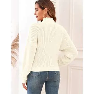 ZAFUL Cropped Turtleneck Sweater For Stylish Comfort