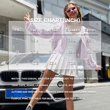 Womens Floral Cardigan Sweaters Long Sleeve Open Front Y2K Cropped Knit Cardigan 90s Aesthetic Shrug Back to College Outfits Blue