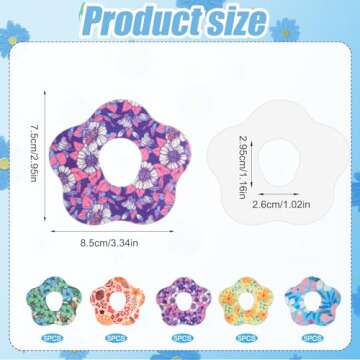 25pcs Adhesive Patches for Dexcom G7, Waterproof Over Patch with Hole Sensor Covers Blood Sugar Moni...