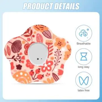 25 Pcs Flower Adhesive Patches for Dexcom G7 - Stylish & Durable!