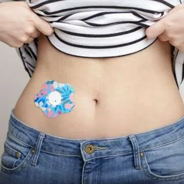 25 Pcs Flower Adhesive Patches for Dexcom G7 - Stylish & Durable!