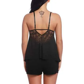 Mathea Lace Sexy Pajamas Set - Comfortable Nightwear for Women