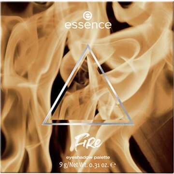 essence | FIRE Eyeshadow Palette | 9 Blendable Warm-toned Shades | Gluten & Paraben Free | Cruelty Free