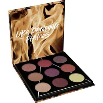 essence | FIRE Eyeshadow Palette | 9 Blendable Warm-toned Shades | Gluten & Paraben Free | Cruelty Free