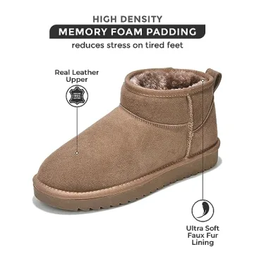 Project Cloud Water Resistant Suede Ankle Boots for Women