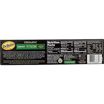 DeBoles Organic Spinach Pasta, Fettuccini - Deliciously Healthy and Nutritious!