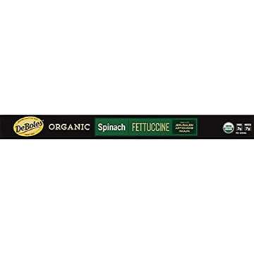 DeBoles Organic Spinach Pasta Fettuccini, Healthy & Delicious