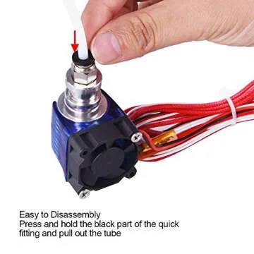 Aokin 10 Pcs Pneumatic Fittings for 3D Printer Filaments