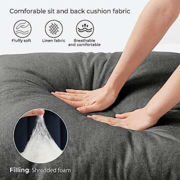 Kosydown Basic Accent Sling Chair Large in Dark Grey