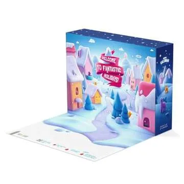Fat Brain Toys Hey Clay Christmas Advent Calendar, Holiday Air Dry Clay Kit with Interactive App for Kids & Tweens, Modeling Clay and Crafts Set