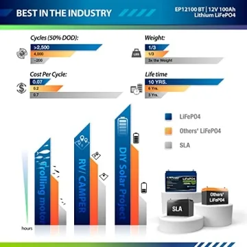 ExpertPower 12V 100Ah Lithium Battery for RV and Solar Uses
