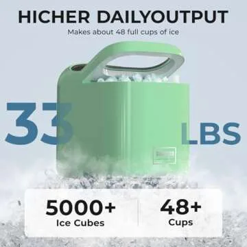 Premium Ice Makers Countertop, Fast Ice Production, Self-Cleaning