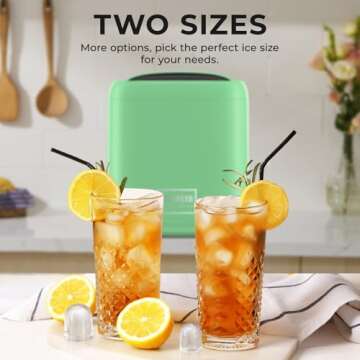 Premium Ice Makers Countertop, Fast Ice Production, Self-Cleaning