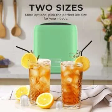 Premium Ice Makers Countertop, Fast Ice Production, Self-Cleaning