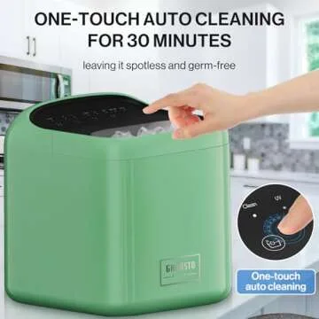 Premium Ice Makers Countertop, Fast Ice Production, Self-Cleaning