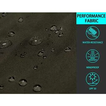 Mapamyumco Men's Lightweight Windbreakers with Hood for Travel Hiking Golf,Windproof Casual Spring Jackets Olive Green L