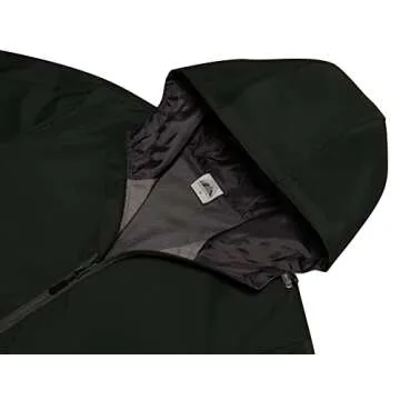 Mapamyumco Men's Lightweight Windbreakers with Hood for Travel Hiking Golf,Windproof Casual Spring Jackets Olive Green L