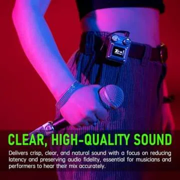 Xvive U4 Wireless in-Ear Monitor System Professional IEM System Transmitter and Beltpack Receiver for Studio, Band Rehearsal,Live Performance (U4)