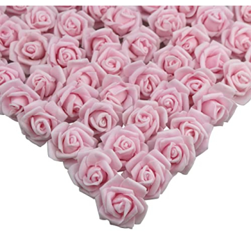 Lightingsky 300pcs Real Touch Artificial Rose Heads