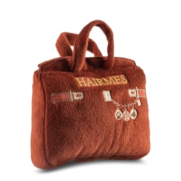 Classy Paws Luxury Plush Dog Purse Toy for Small Dogs