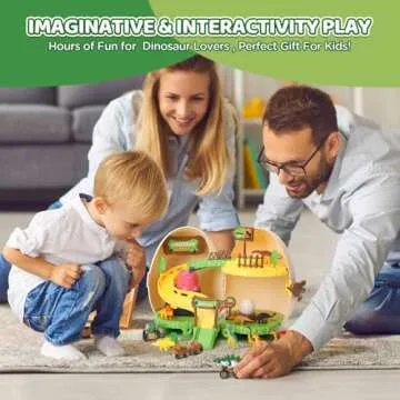 Dino Egg Amusement Park for Kids 3-7, Fun Educational Toys