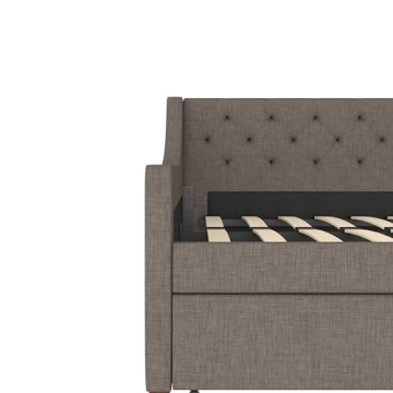 Novogratz Her Majesty Upholstered Daybed and Trundle - Stylish Comfort