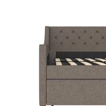 Novogratz Her Majesty Upholstered Daybed and Trundle - Stylish Comfort