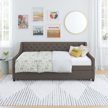 Novogratz Her Majesty Upholstered Daybed and Trundle - Stylish Comfort