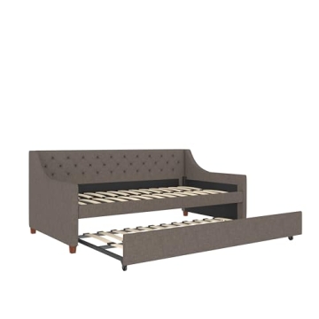 Novogratz Her Majesty Upholstered Daybed and Trundle - Stylish Comfort