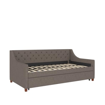 Novogratz Her Majesty Upholstered Daybed and Trundle - Stylish Comfort