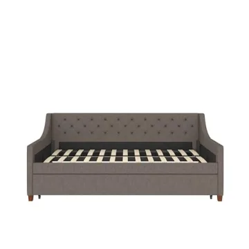 Novogratz Her Majesty Upholstered Daybed and Trundle - Stylish Comfort