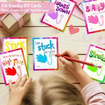 Huzmelo Valentines Day Cards & Sticky Hands for Kids